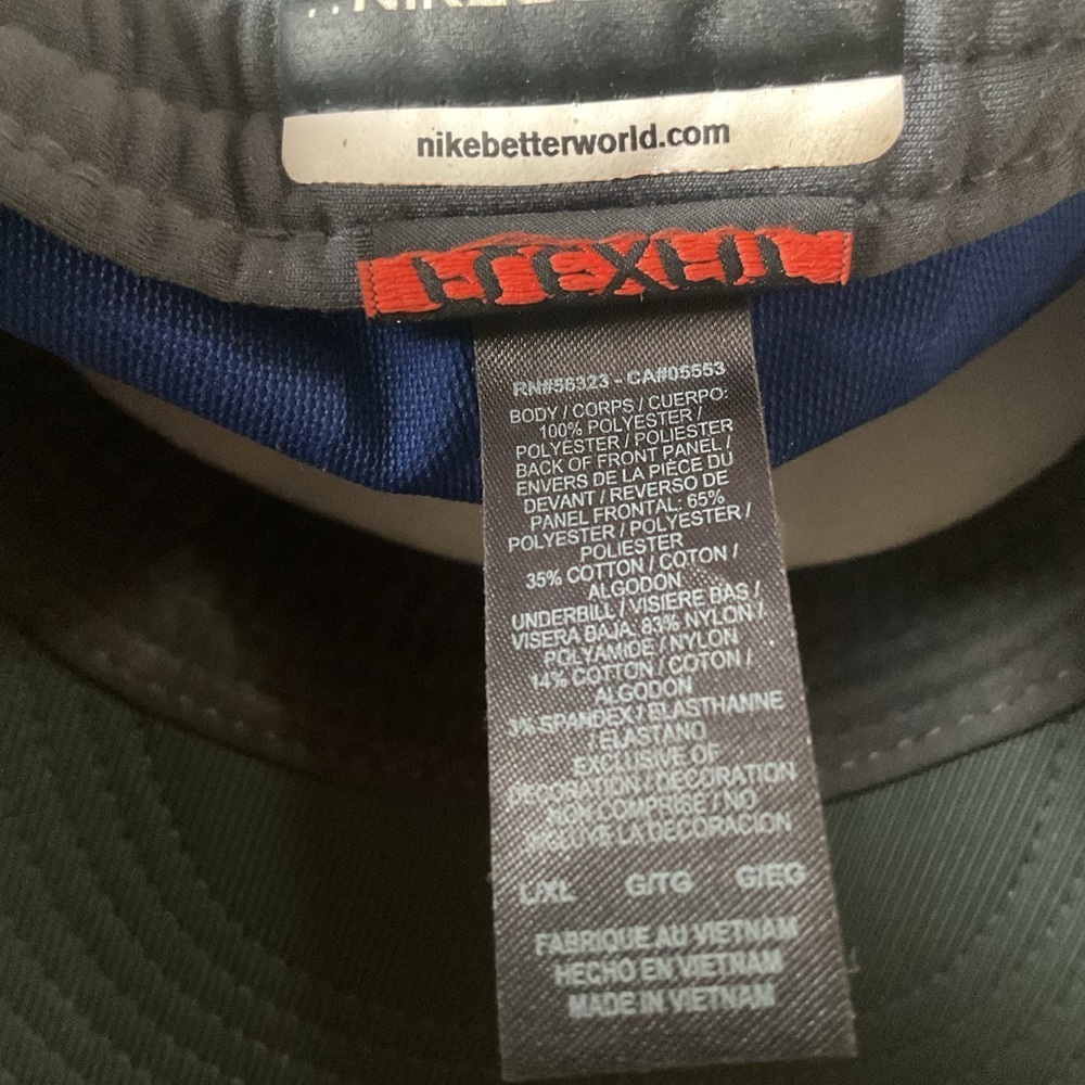 Nike RZN Flex-Fit Golf Hat Blue L/XL - Picture 4 of 4